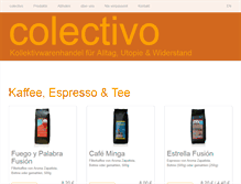 Tablet Screenshot of colectivo.org